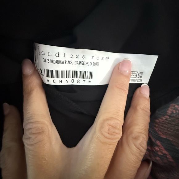 Endless Rose Red and Black Snakeskin Top - Picture 6 of 10